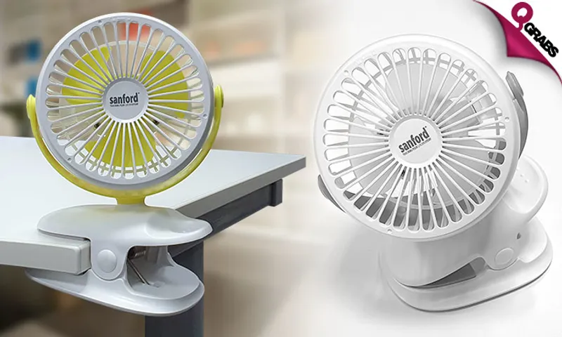 Portable Rechargeable Clip Fan!